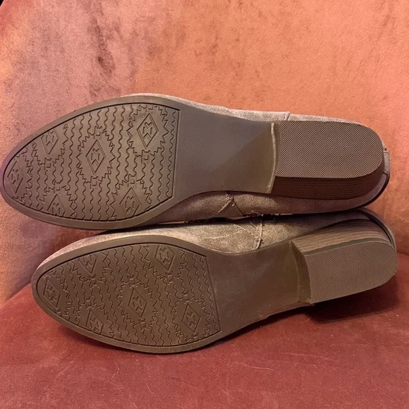 Jellypop Taupe Ankle Boots with Strap Detail - Picture 6 of 9